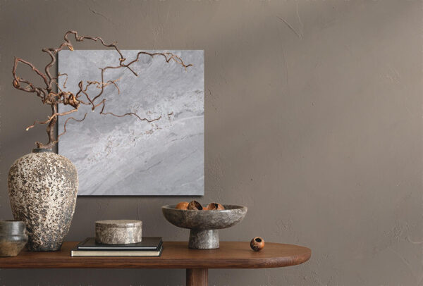 Creative composition of living room interior with copy space, wo Sphinx Marbles Grijs Mat 60x60 cm