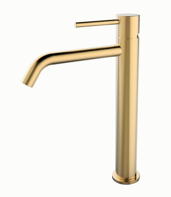29.1622.jpg Style XL wastafelkraan hoog geborsteld messing PVD