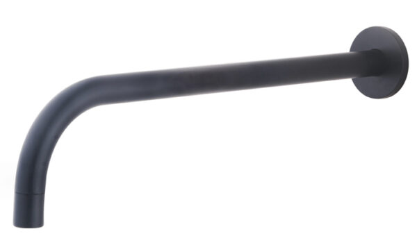 29.2032.jpg Slim 18mm uitloop rond 30cm 1/2'' mat zwart
