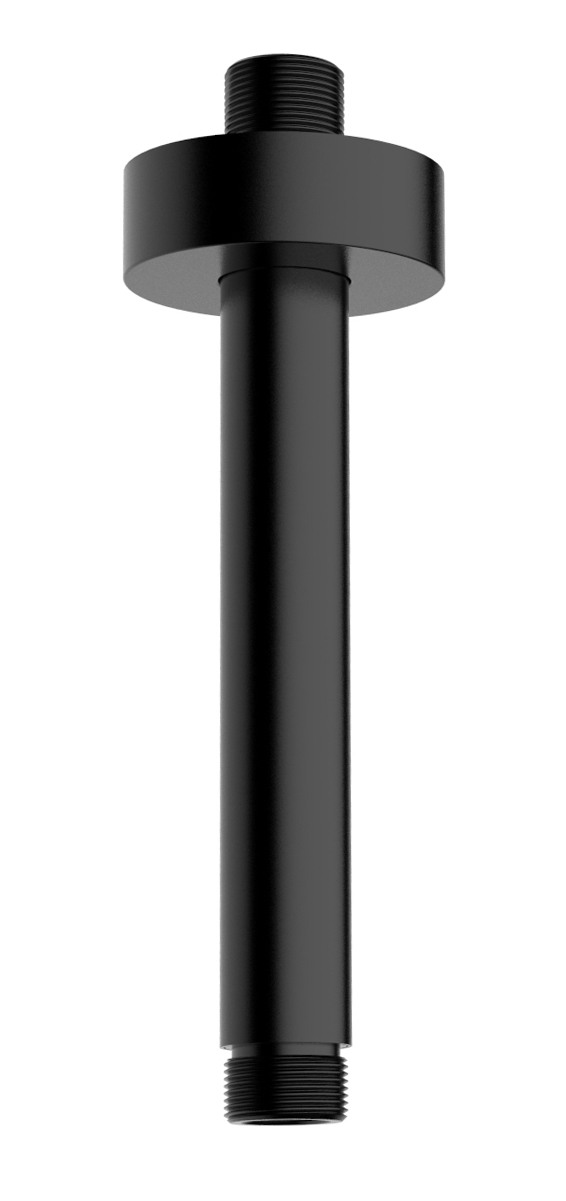 29.2860.jpg UniMatch douchearm met plafondbevestiging 15 cm mat zwart