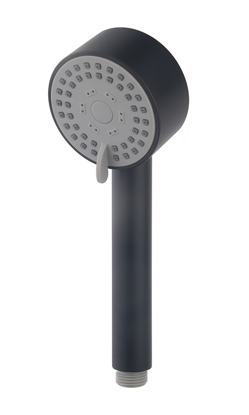 UniMatch Cadans handdouche 3 standen Ø 8 cm mat zwart