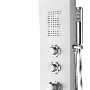 29.3750.jpg Erie thermostatische douchekolom 148x22 cm RVS