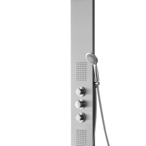 AKPhoto Ontario thermostatische douchekolom 150x22 cm RVS