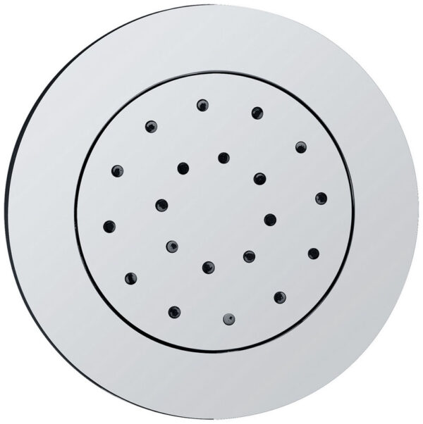Zijdouche verstelbaar inbouw rond 13,5 cm chroom