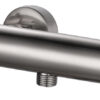 Rio thermostatische douchemengkraan 12 cm geborsteld staal