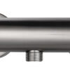 Rio thermostatische douchemengkraan 12 cm geborsteld staal