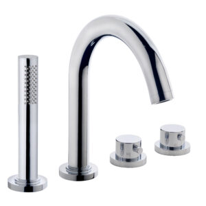 29.3999.jpg Caral afbouwdeel badrandthermostaat 4-gats chroom