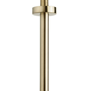 29.5810.jpg UniMatch douchearm met plafondbevestiging 20 cm geborsteld messing PVD