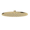 UniMatch hoofddouche rond 30 x 0,8 cm geborsteld messing PVD