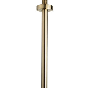 UniMatch douchearm met plafondbevestiging 30 cm geborsteld messing PVD