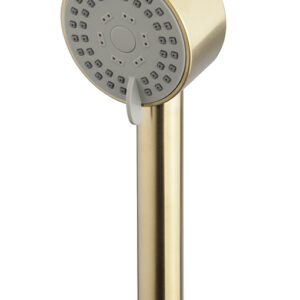 UniMatch Cadans handdouche 3 standen Ø 8 cm geborsteld messing PVD
