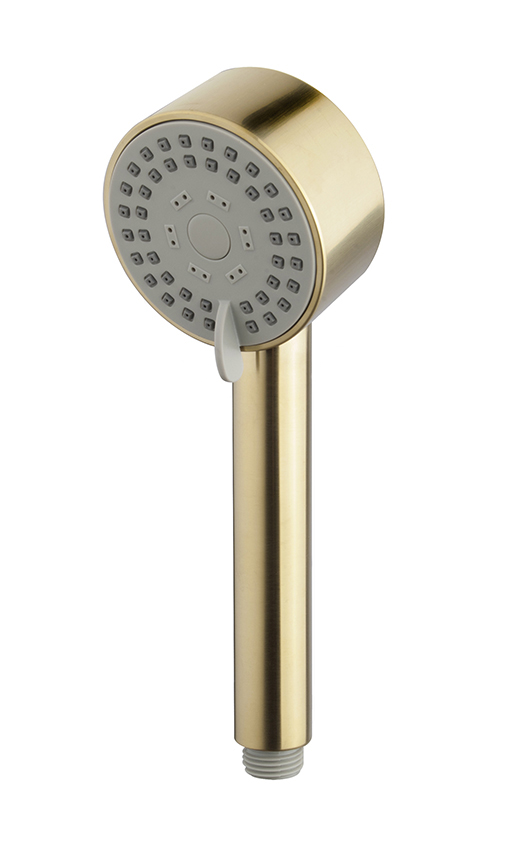 29.5916.jpg UniMatch Cadans handdouche 3 standen Ø 8 cm geborsteld messing PVD