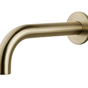 29.5945.jpg Caral baduitloop rond 25 cm 1/2'' geborsteld messing PVD