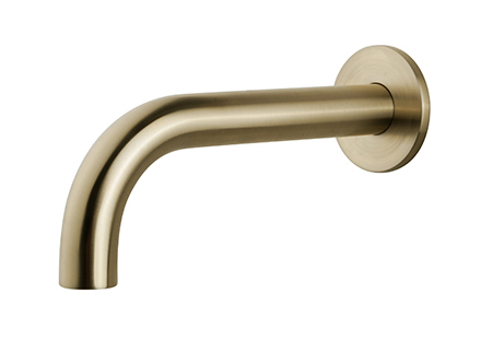 29.5945.jpg Caral baduitloop rond 25 cm 1/2'' geborsteld messing PVD
