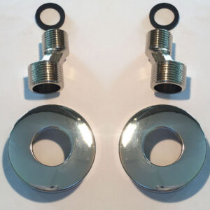 29.6123.jpg Rio set s-koppelingen met rozet voor kraan 15 cm 1/2" x 3/4" chroom