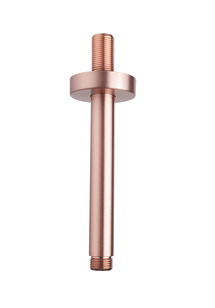 29.6860.jpg UniMatch douchearm met plafondbevestiging 15 cm geborsteld koper