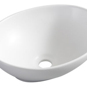 32.1411.jpg Barco waskom ovaal 40 x 33 x 14,5 cm keramiek mat wit