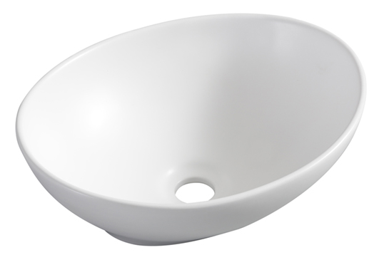 32.1411.jpg Barco waskom ovaal 40 x 33 x 14,5 cm keramiek mat wit