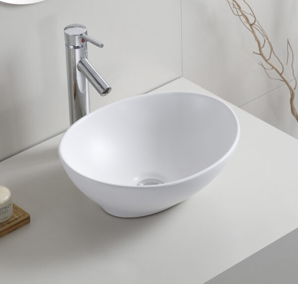 32.1411201.jpg Barco waskom ovaal 40 x 33 x 14,5 cm keramiek mat wit