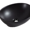 32.2411.jpg Barco waskom ovaal 40 x 33 x 14,5 cm keramiek mat zwart