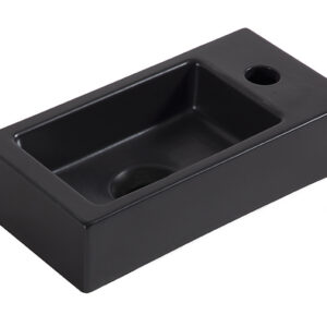 32.2497.jpg Rhea S mini fontein rechts 36,5 x 18 x 9 cm keramiek mat zwart