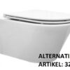 Vesta wandcloset rimless met Flatline toiletzitting softclose en quick release glans wit