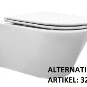 Vesta wandcloset rimless met Flatline toiletzitting softclose en quick release glans wit