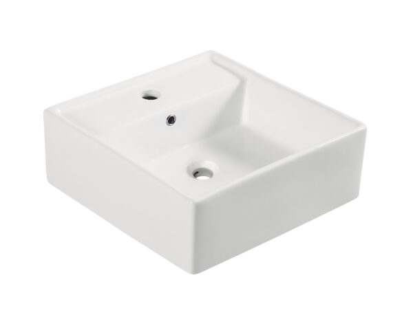 32.3401.jpg Larx waskom vierkant 41 x 41 x 15 cm keramiek glans wit