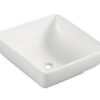 32.3406.jpg Piazza waskom vierkant 40 x 40 x 15 cm keramiek glans wit