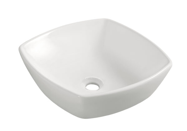 32.3407.jpg Plaza waskom vierkant 42 x 42 x 13,5 cm keramiek glans wit