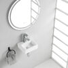 Leto mini fontein 28 x 24, 5 x 9 cm keramiek glans wit