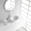 Barco waskom ovaal 40 x 33 x 14,5 cm keramiek glans wit