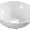 Kimo waskom rond 28 x 10 cm keramiek glans wit