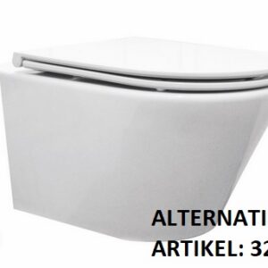 Vesta junior wandcloset rimless verkort met Flatline toiletzitting softclose en quick release glans wit