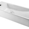 Trim mini fontein links 38 x 14 x 8 cm keramiek glans wit