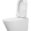 Vesta wandcloset rimless met Vesta toiletzitting softclose en quick release glans wit