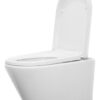 Vesta wandcloset rimless met Vesta toiletzitting softclose en quick release glans wit