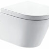Flow wandcloset rimless met nano coating met Flow toiletzitting softclose en quick release glans wit