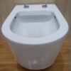 Flow wandcloset rimless met nano coating met Flow toiletzitting softclose en quick release glans wit