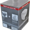 Trevi wandcloset verkort Kiwa met Menir toiletzitting softclose en quick release glans wit