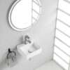 Leto fontein 33,5 x 29 x 11,5 cm keramiek glans wit