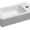 Rhea L fontein rechts 45,5 x 26 x 12 cm keramiek glans wit