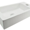 Rhea S mini fontein rechts 36,5 x 18 x 9 cm keramiek glans wit