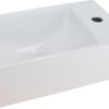 Rhea XXS fontein rechts 30,5 x 18 x 11 cm keramiek glans wit