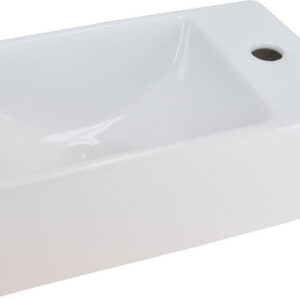 32.3499.jpg Rhea XXS fontein rechts 30,5 x 18 x 11 cm keramiek glans wit