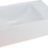 Rhea XXS fontein zonder kraangat rechts 30,5 x 18 x 11 cm keramiek glans wit