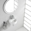 Lara fontein 30 x 25 x 12 cm keramiek glans wit