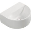 Lara fontein zonder kraangat 30 x 25 x 12 cm keramiek glans wit