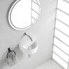 Lara fontein zonder kraangat 30 x 25 x 12 cm keramiek glans wit
