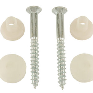 Potschroevenset zonder plug 2 stuks 5.5 x 60 mm afdekdop pergamon